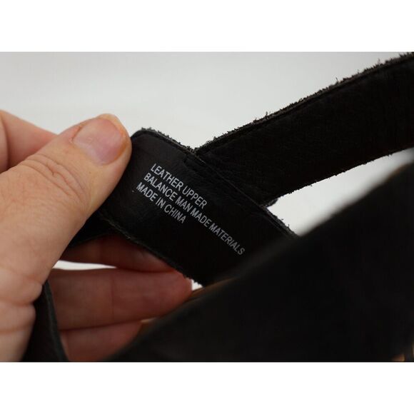 Born Lenore Platform Wedge Sandals Womens Size 10 M Black Leather Buckle Shoes - Picture 11 of 12